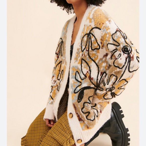 Free People Sweaters - Free people Alexis floral sweater